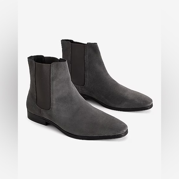 EXPRESS Gray Genuine Suede Chelsea Boots main image 7
